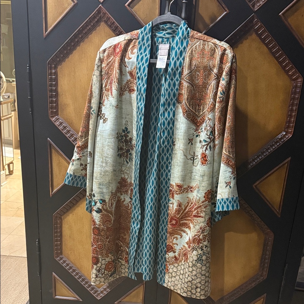 Chico's Multicolor Patterned Jacket - image 1